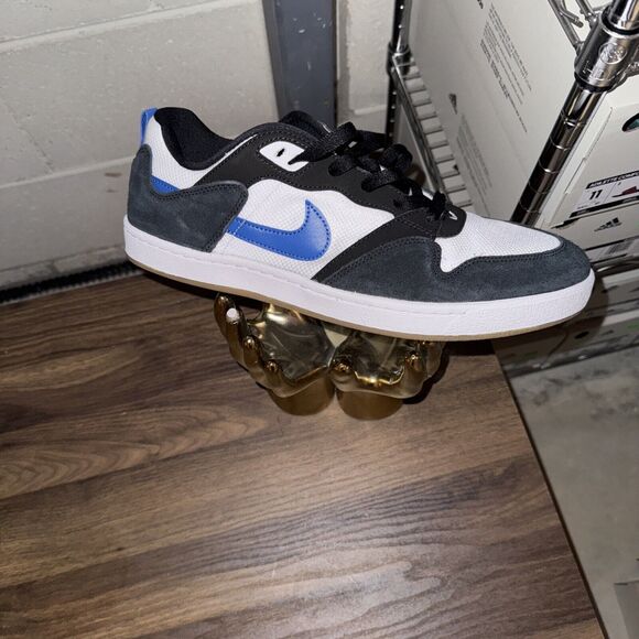 Mens Size 12 - Nike SB Alleyoop White Team Royal Blue Black Skate Shoes - Picture 1 of 7